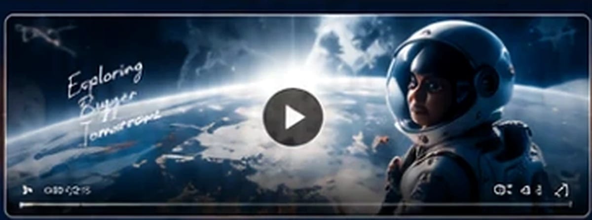 Space exploration learning video preview